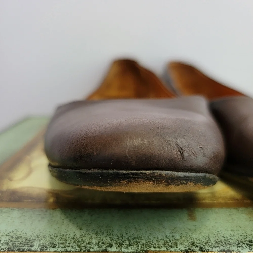 Givenchy Dark Brown Leather Loafers - Picture 9 of 10